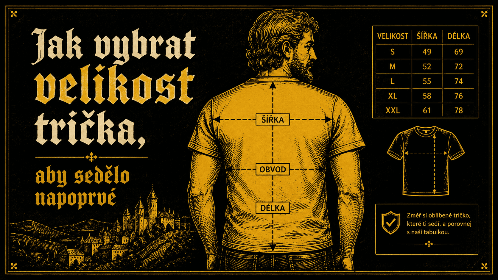 Jak vybrat velikost trička, aby sedělo napoprvé